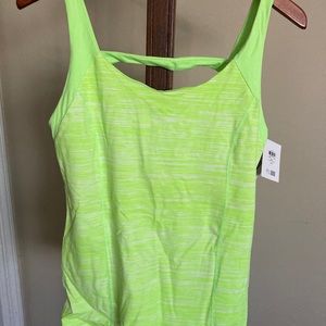 VICTORIA’S SECRET L NEON GREEN SPORTS TANK BRA TOP